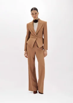FITTED JACKET IN STRETCH CRÊPE