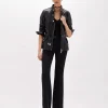 FITTED LEATHER JACKET WITH BELT