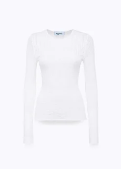FITTED SWEATER WITH FLORAL PATTERN