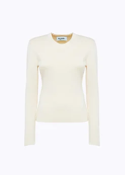 FITTED SWEATER WITH JEWEL BUTTONS