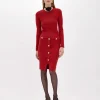FITTED SWEATER WITH JEWEL BUTTONS