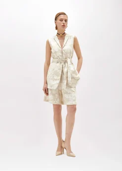 FLORAL JACQUARD BERMUDA SHORTS