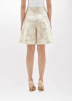 FLORAL JACQUARD BERMUDA SHORTS