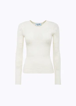 FLORAL LACE STITCH SWEATER