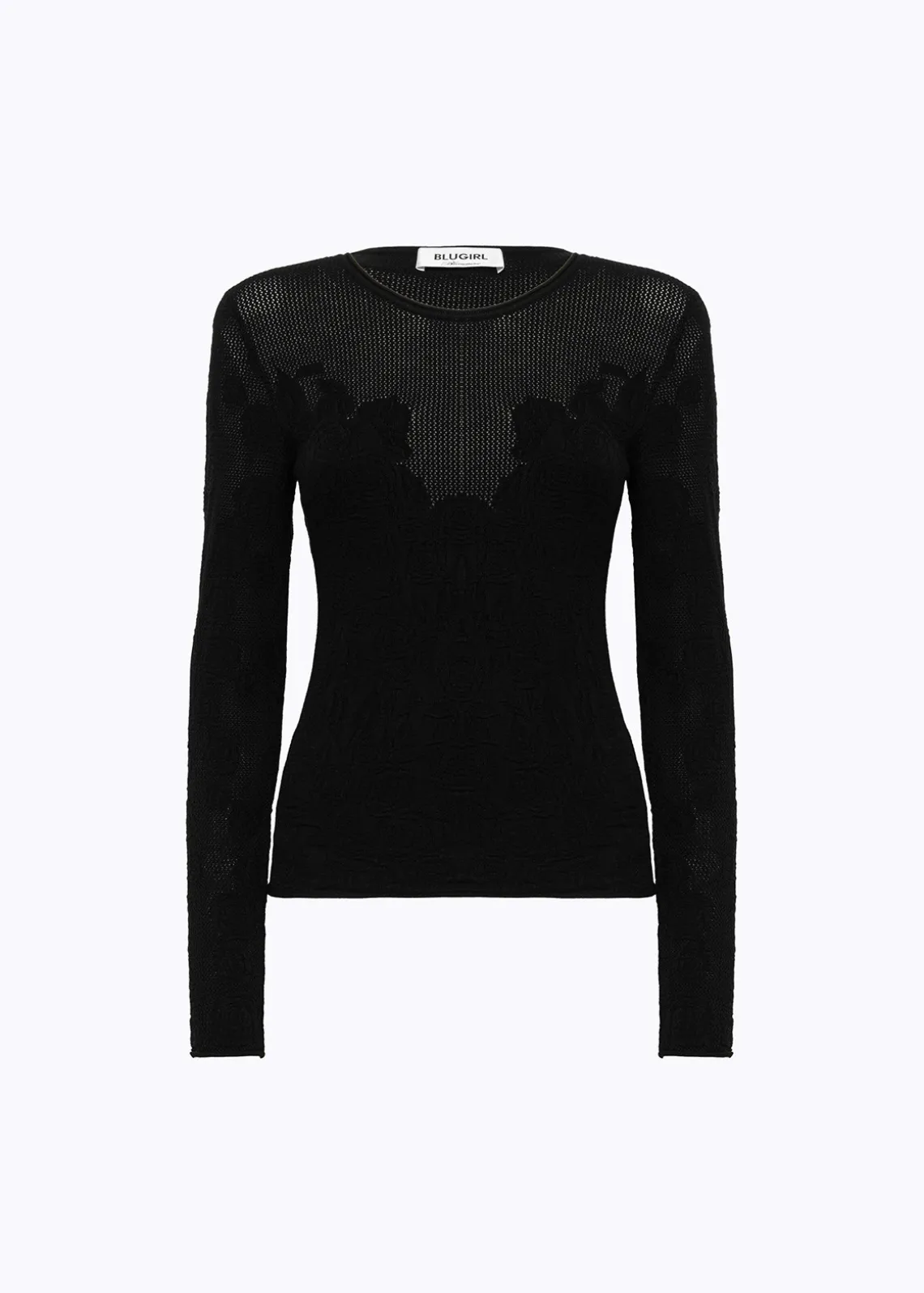 FLORAL LACE STITCH SWEATER