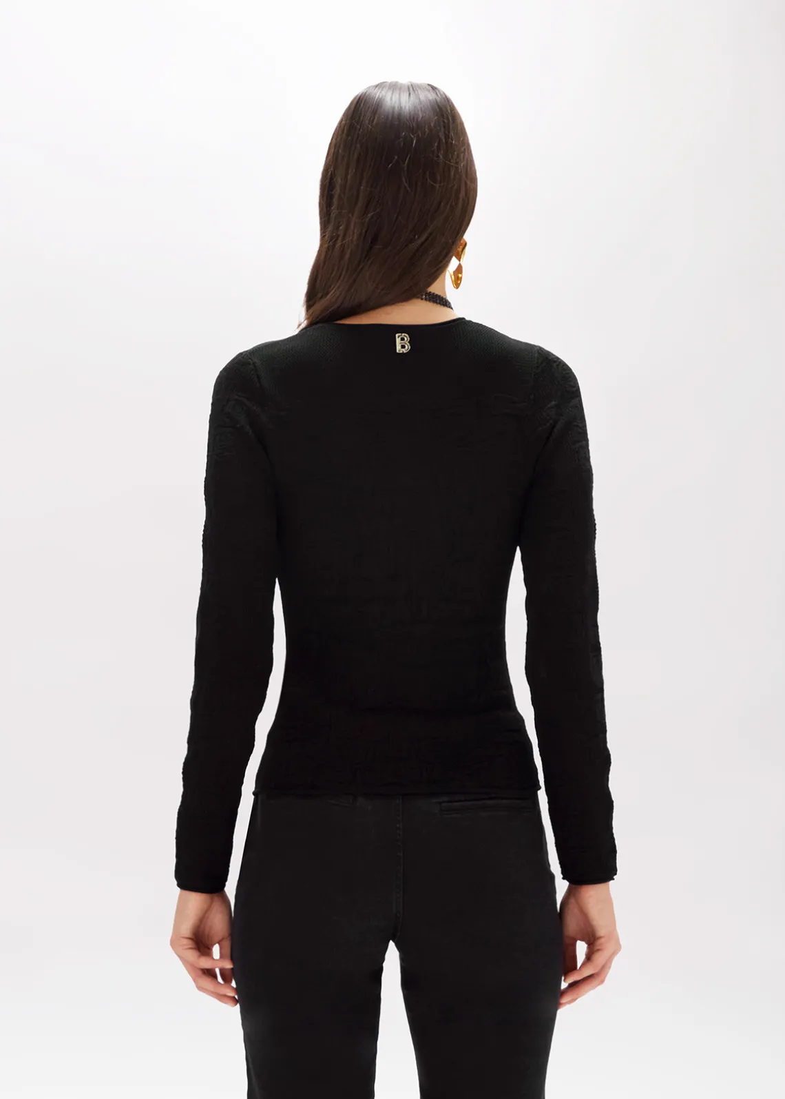 FLORAL LACE STITCH SWEATER