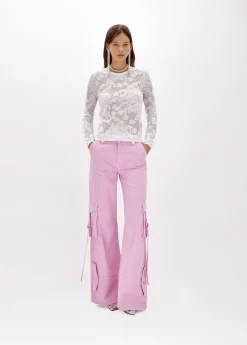 Floral print viscose sweater