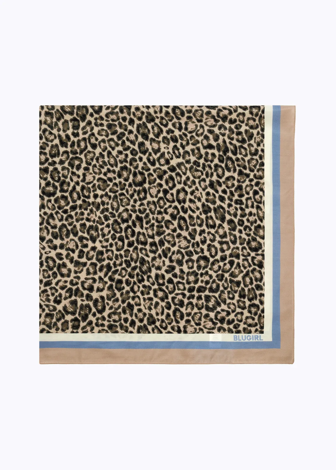 FOULARD SCARF WITH LACE EFFECT PRINT