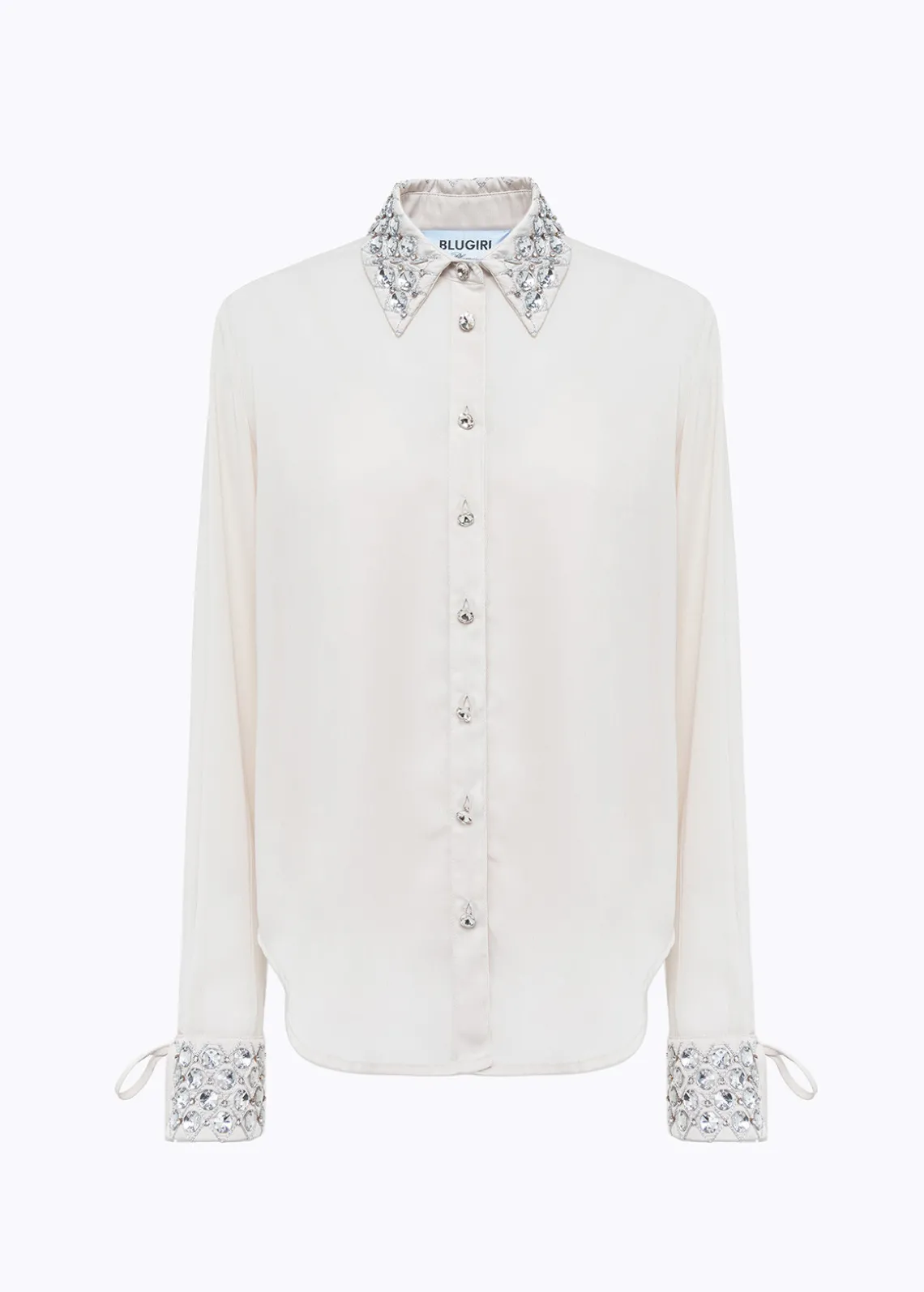 GEORGETTE SHIRT WITH EMBROIDERY
