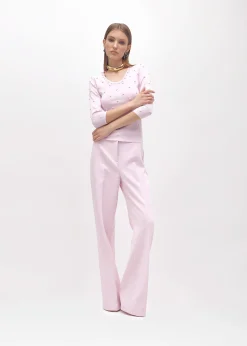 HIGH-WAIST PANTS IN LIGHT CRÊPE