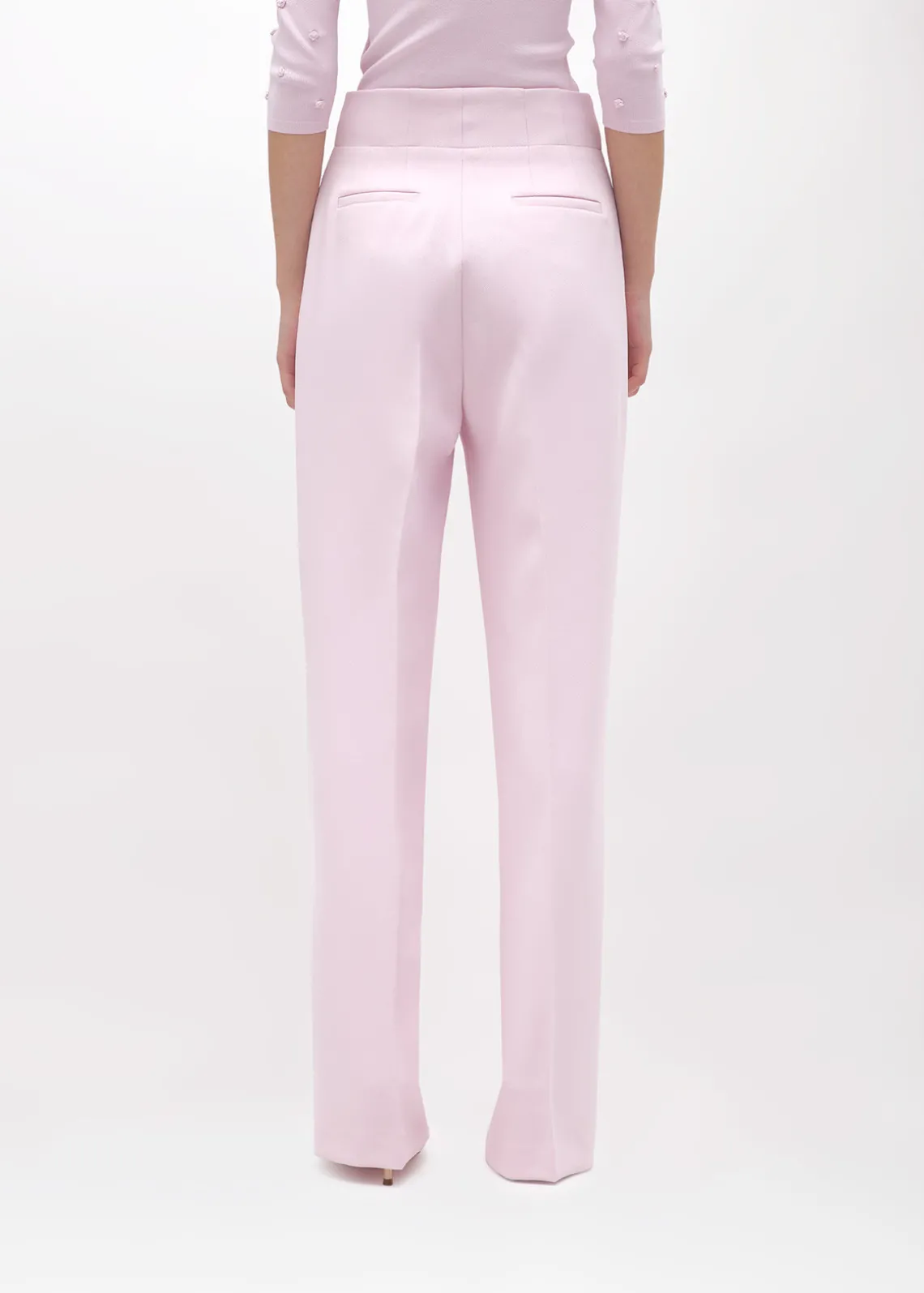 HIGH-WAIST PANTS IN LIGHT CRÊPE