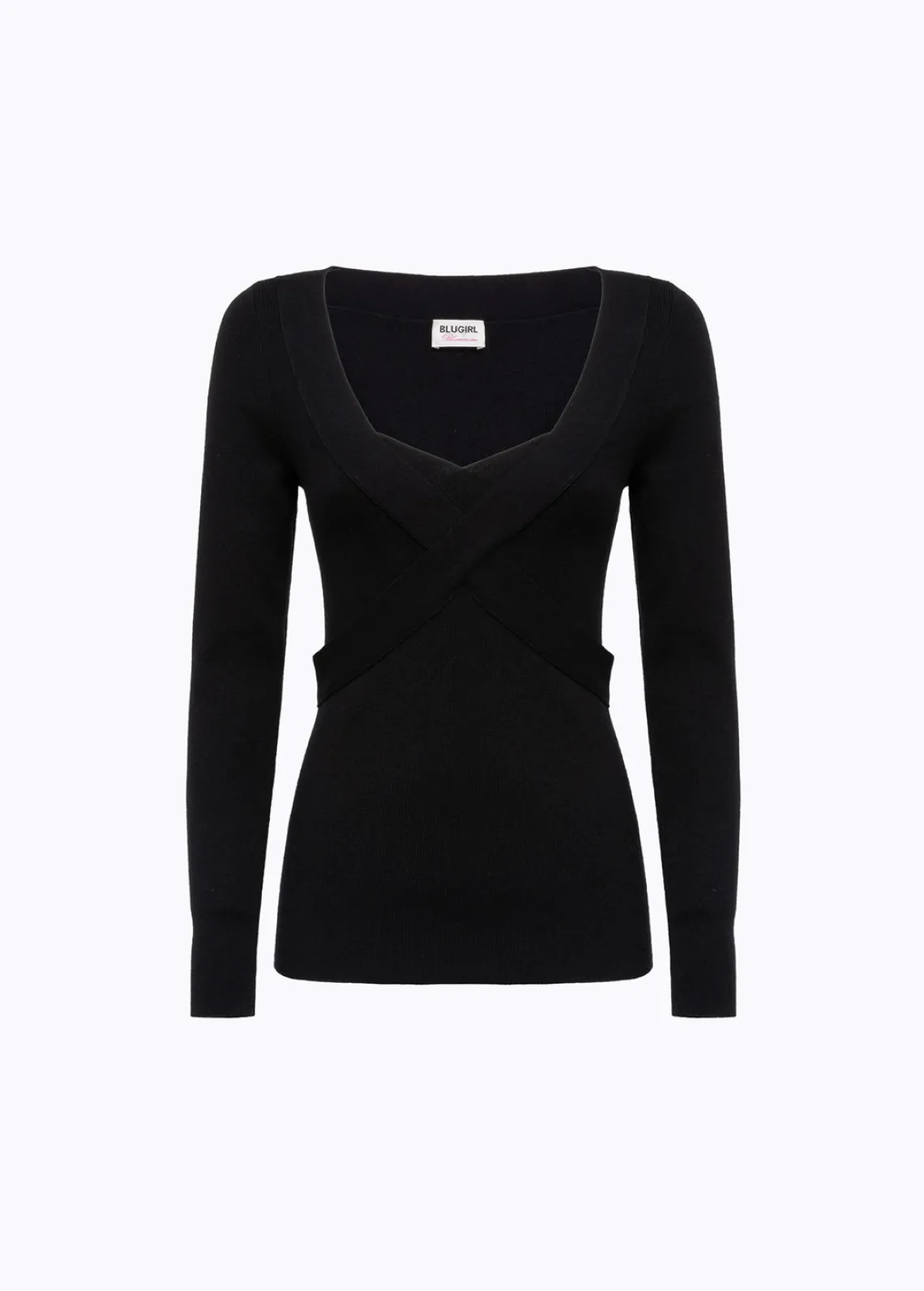 IN VISCOSE CROSSED SWEATER