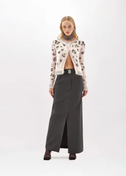 JACQUARD ANIMALIER PRINT CARDIGAN