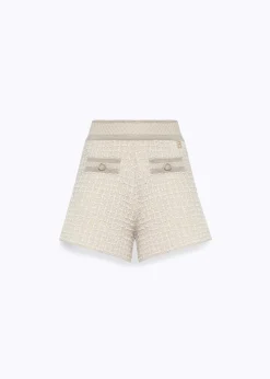 JACQUARD KNIT BOUCLÉ SHORTS