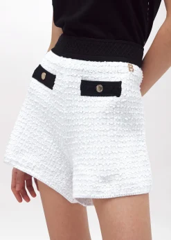 JACQUARD KNIT BOUCLÉ SHORTS