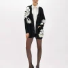 JACQUARD OVERSIZED CARDIGAN WITH ROSES