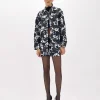 JACQUARD ROSE FIELD JACKET
