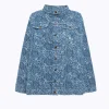 JACQUARD ROSE PRINT CAPE