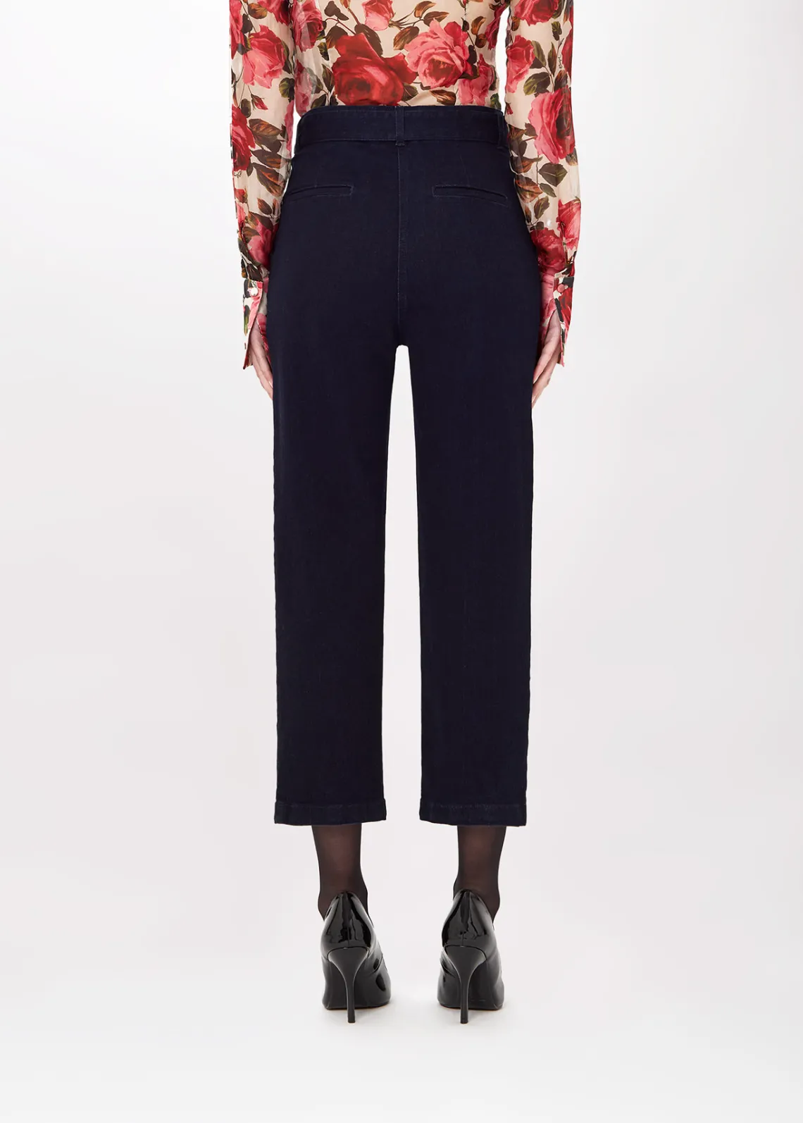 JEANS WITH BRANDED BELT