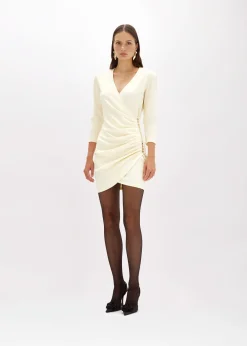 JERSEY DRESS WITH DRAPING