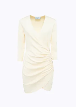 JERSEY DRESS WITH DRAPING