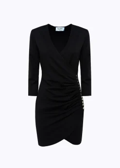 JERSEY DRESS WITH DRAPING