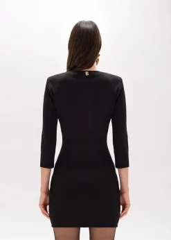 JERSEY DRESS WITH DRAPING