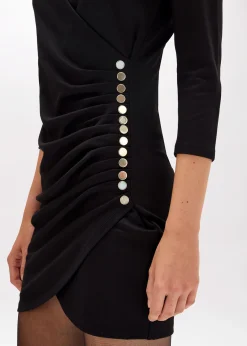 JERSEY DRESS WITH DRAPING