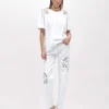 JERSEY T-SHIRT WITH FLORAL PATCH