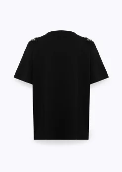 JERSEY T-SHIRT WITH FLORAL PATCH