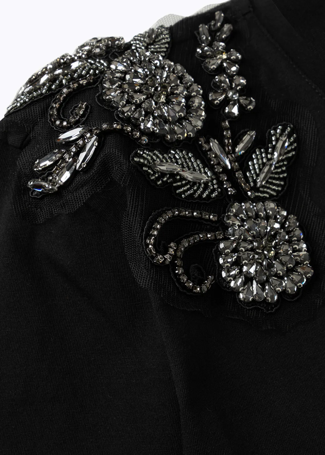JERSEY T-SHIRT WITH FLORAL PATCH