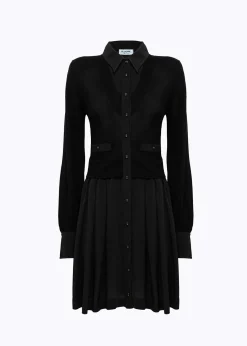 KNIT DRESS IN CREPE DE CHINE