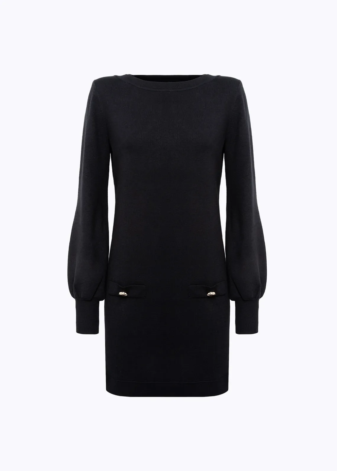 KNIT MINI DRESS WITH BUTTONS