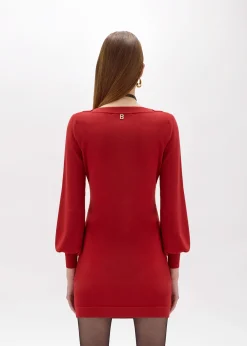 KNIT MINI DRESS WITH BUTTONS