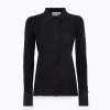 KNIT SHIRT WITH ROSE EMBROIDERY
