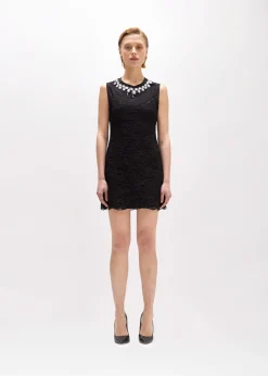 LACE DRESS AND TOP IN JERSEY WITH EMBROIDERY