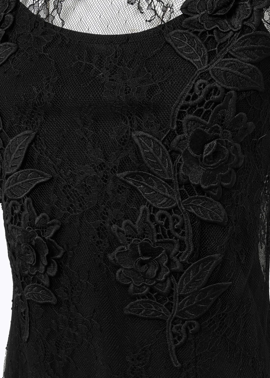 LACE MIDI DRESS WITH EMBROIDERY