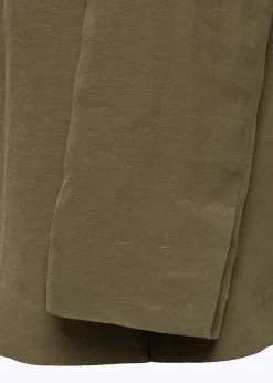 LINEN BLEND OVERSIZED BLAZER JACKET