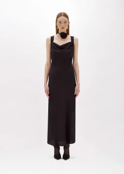 LONG MERMAID DRESS IN SATIN