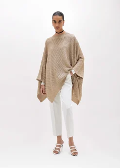 LUREX MESH KNIT PONCHO