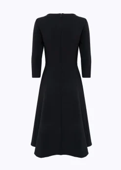 MIDI DRESS IN STRETCH CRÊPE