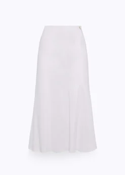 MIDI SKIRT IN LINEN BLEND
