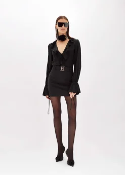 MINI SKIRT IN STRETCH CRÊPE