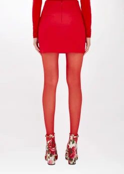 MINI SKIRT IN STRETCH CRÊPE