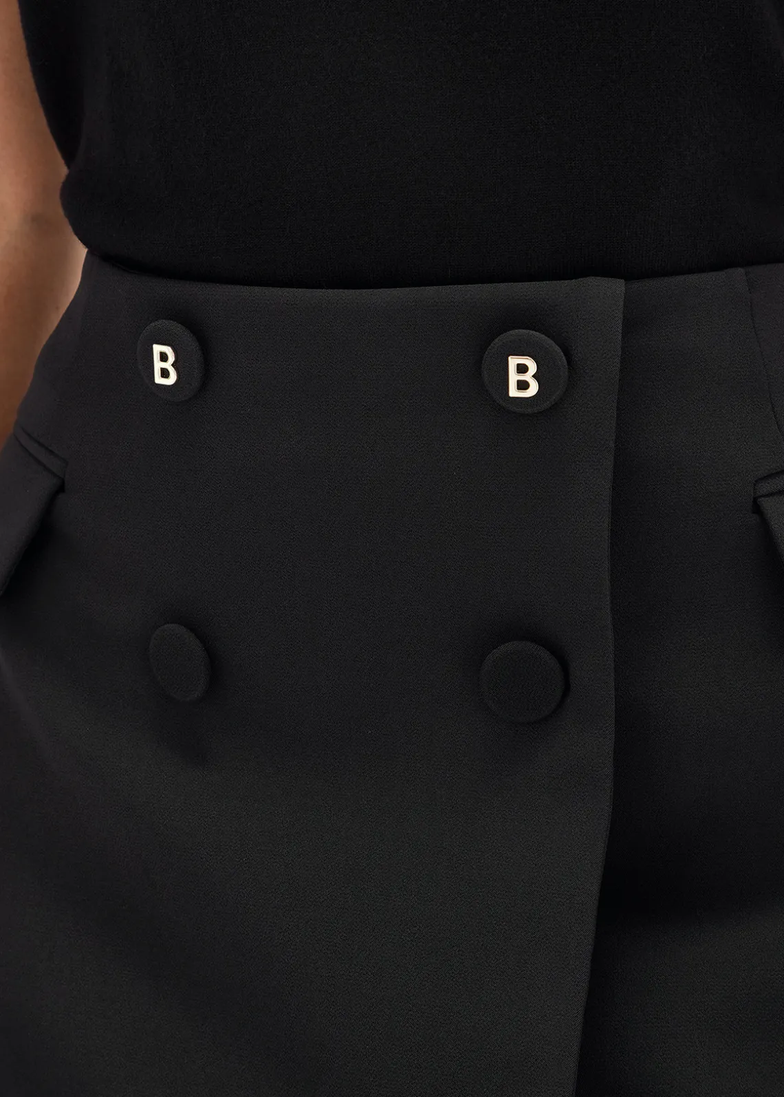 MINI SKIRT IN STRETCH CRÊPE