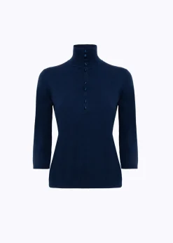 MOCK NECK SWEATER IN VISCOSE BLEND
