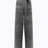 PANTS IN BOUCLÉ YARN WITH BELT