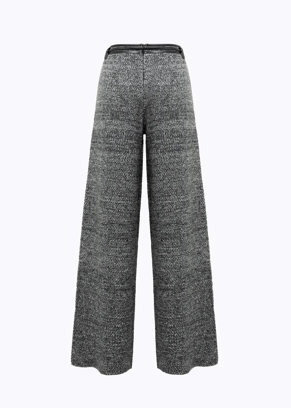 PANTS IN BOUCLÉ YARN WITH BELT