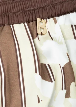 PANTS IN STRIPED SATIN