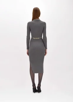 POLO MIDI DRESS WITH BELT